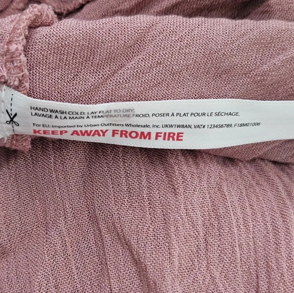 Free People Adella slip dress boho in‎ rose size small NWT - Picture 4 of 5